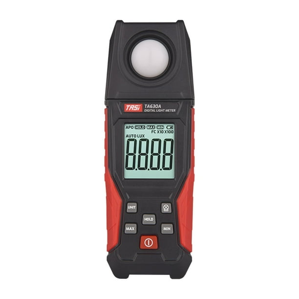Medidor Digital profesional con retroiluminación, fotómetro luxómetro, pantalla de 4 dígitos, medidor de luz Digital para fotografía de plantación , Integrado 100000L Integrado 100000LUX