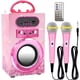 thumbnail image 2 of Karaoke Bluetooth Para Niños Kidsonor Con 2 Micrófonos Control Remoto Recargable Altavoz Portátil MP3 Rosa, 2 of 3