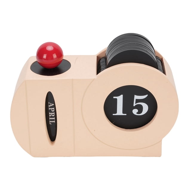 Table Calendar Decoration, Elegant Month Date Display Desk Perpetual Calendar Easy To Read for Home