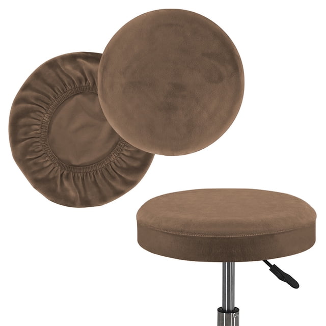 Baohd 2X Stool Cover Bar Supplies Dustproof Chair Covers Fine Workmanship Handily Install Multipurpose Washable Multicolored Leather M