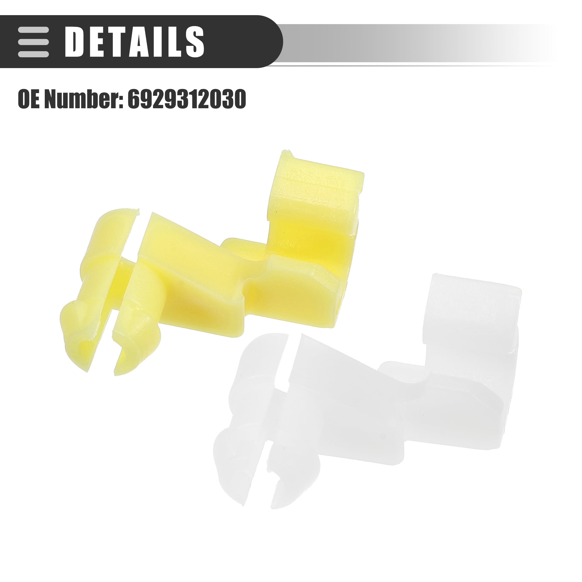 Unique Bargains Tailgate Door Handle Clip for Toyota Highlander 2001-2013 Plastic 20Pcs