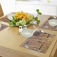 thumbnail image 4 of Ambesonne Antique Place Mats Set of 4, Timber Planks in Pale Tones, Standard Size, Cream, 4 of 6