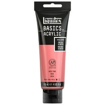 Liquitex BASICS Acrylic Color, 4 oz. Tube, Rose Pink
