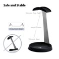 thumbnail image 2 of Avantree Hs102 - Soporte Para Auriculares De Metal Y Silicona Con Soporte Para Cables, Soporte Para Auriculares De Escritorio Negro, Accesorios De Estudio De Música Elegante, 2 of 5