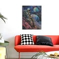 thumbnail image 4 of KLL Rainbow Astronaut Space Landscape Print Canvas Wall Art, Canvas Painting Prints Canvas Art Wall Decor Home Decoration for Living Room Bedroom Office, 4 of 6
