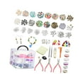 thumbnail image 2 of Kits de fabricación de pulseras con dijes, suministros de joyería, pendientes DIY portátiles para niñas de 13 a 15 años, principiantes, mamá y mujer,, 2 of 9