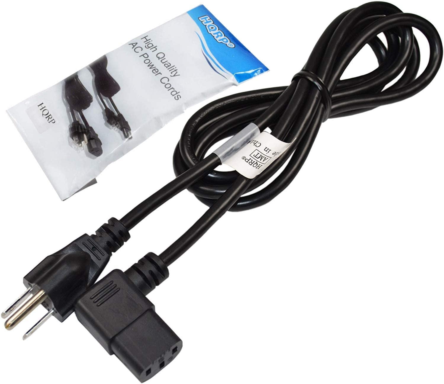 HQRP 10ft AC Power Cord for Precor 5.23-SK 5.33-ST EFX5.33-ADFJ Mains Cable 