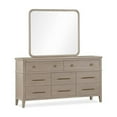 thumbnail image 5 of Modus Furniture Camden Eight Drawer Oak Wood Dresser in Chai, 5 of 7