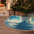 thumbnail image 5 of Sikiie Sunshine Cute Winged Cat Nativity Christmas Tree Skirt, Jesus Christian Winter Holiday Tree Mat Decoration(30-48IN), 5 of 6