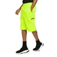 thumbnail image 5 of G-Style USA Men's Solid Fleece Heavyweight Cargo Shorts FS76 - Neon Green - Large, 5 of 5
