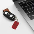 thumbnail image 7 of Uemuo Vintage Burgundy Pattern Rectangular Metal Keychain - Durable, Stylish, and Personalized Key Ring for Men and Women,Engraved Keychain,Gift Slim Sturdy Keychain, 7 of 7