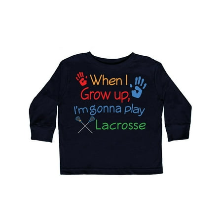 

Inktastic Lacrosse Baby Gift Toddler Boy or Toddler Girl Long Sleeve T-Shirt