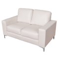 thumbnail image 4 of CorLiving Cory White Bonded Leather Loveseat, 4 of 5