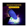 thumbnail image 2 of 10Pcs Anti-Transpiration Respirant Mobile Contrôleur de Jeu Tactile Doigt Manche-Bleu Noir, 2 of 5