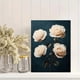 thumbnail image 2 of Qisvanset 12x16 Inch Dark Background White Rose Canvas Wall Art, Romantic Floral Modern Vintage Home Decor, 2 of 8