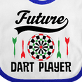 thumbnail image 4 of Inktastic Future Dart Player Game Boys or Girls Baby Bib, 4 of 4