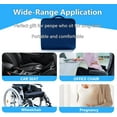 thumbnail image 6 of Extra Thick Large Seat Cushion -19 X 17.5 X 4 Inch Gel Memory Foam Cushion with Carry Handle Non Slip Bottom - Pain Relief Coccyx Cushion for Wheelchair Office Chair (Blue (1PACK)), 6 of 6