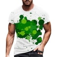 thumbnail image 1 of toraway Vêtements d'Été Chemise de Compression Homme T-Shirt Col Rond Manches Courtes Motif Couleur Impression Art de Rue Haut de Sport S, 1 of 3