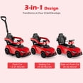 thumbnail image 2 of Licensed Toyota Ride on Push Car for Toddlers by OLAKIDS, 3 in 1 Walking Sliding Toy with Removable Guardrails and Handle, Music, Under Seat Storage for Kid, 2 of 9