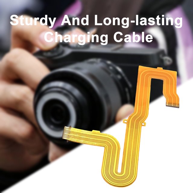 Cable flexible LCD SUSUchens, duradero, con orificios precisos, rotación de pantalla suave, fácil instalación, pieza de reparación para cámara Canon M10, cable de pantalla amarillo