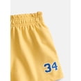 thumbnail image 3 of Wonder Nation Little Girls Crewneck Sweatshirt and Shorts Set, 2 Piece, Sizes 4-10, 3 of 3