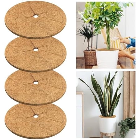 4pcs Coconut Fiber Mulch Ring Tree Plant Protector Mat 18 Inch Natural Coco Coir Tree Protection Ring Plant Pot Soil Cover Tree Rings Disc Plant Cover for Indoor Outdoor Plants Landscaping 4pcs Coconut Fiber Mulch Ring Tree Plant Protector Mat 18 Inch Natural Coco Coir Tree Protection Ring Plant Pot Soil Cover Tree Rings Disc Plant Cover for Indoor Outdoor Plants Landscaping