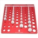 thumbnail image 2 of Comprobador de Roscas de Pernos y Tuercas de 34 Orificios, Comprobador de Roscas, TamañO de Perno e Identificador de Calibre de Rosca, Regla con Pulgadas y CentíMetros, 2 of 5