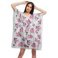 thumbnail image 1 of Moomaya Robe Courte de Caftan de Plage, Robe de Couverture Imprimée, Kaftan pour Femmes, Tenue de Plage, Couverture, 1 of 4