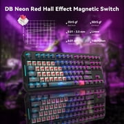 DarkBeacon Gaming Keyboard 87 HE Mechanical Keyboard with Hall Effect Magnetic Switch, RGB Backlit, Wired Keyboard for PC Gamer