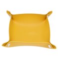 thumbnail image 1 of Leather Tray, Valet Tray Fashionable Design 20x20cm  For Watch For Key For Phone ANGGREK Amarillo, 1 of 8