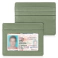 thumbnail image 1 of Tarjetero Fintie Slim, minimalista, de piel con bloqueo RFID, 1 of 7