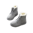 thumbnail image 1 of Colisha Womens Casual Lace Up Warm Boot Outdoor Comfort Ankle Bootie Walking Snow Boots Grey 5, 1 of 2