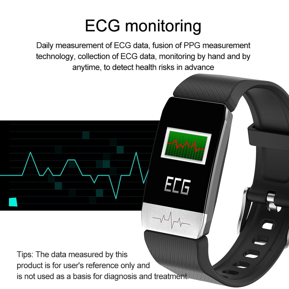 T1 1.14 Inch waterproof Smart Bracelet heart rate monitor Fitness Tracker sl # 