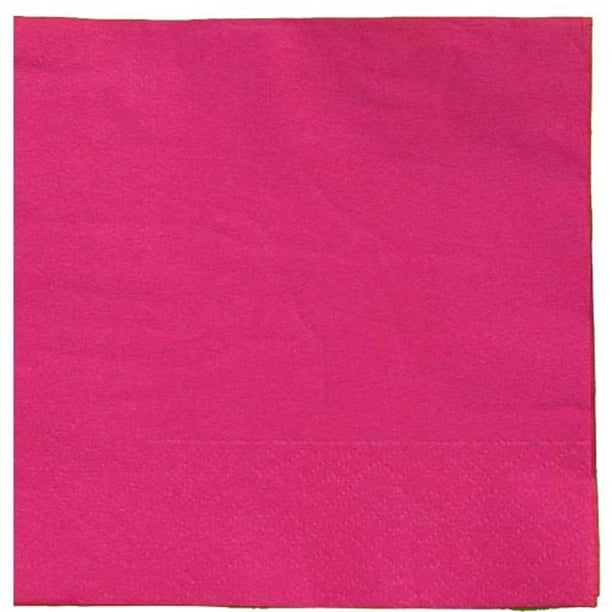 Exquisite Disposable Beverage Cocktail Napkins Bulk 100 Count Cerise High Quality Paper Napkins For Dinners Luncheons Birthday Parties Weddings Bridal Baby Showers Walmart Com Walmart Com