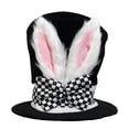 thumbnail image 2 of Fiudx Gorro de Terciopelo con Orejas de Conejo, Poliéster Suave de Primera Calidad, Bonito Adorno para Fiesta de Pascua, Talla Única, Perfecto para Pascua, Cosplay y Ocasiones Festivas. Tamaño: 30 X, 2 of 6