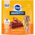 thumbnail image 2 of Pedigree Dentastix Bacon Flavor, Large Dog Treats, 2.08 Lb. Bag, 2 of 11