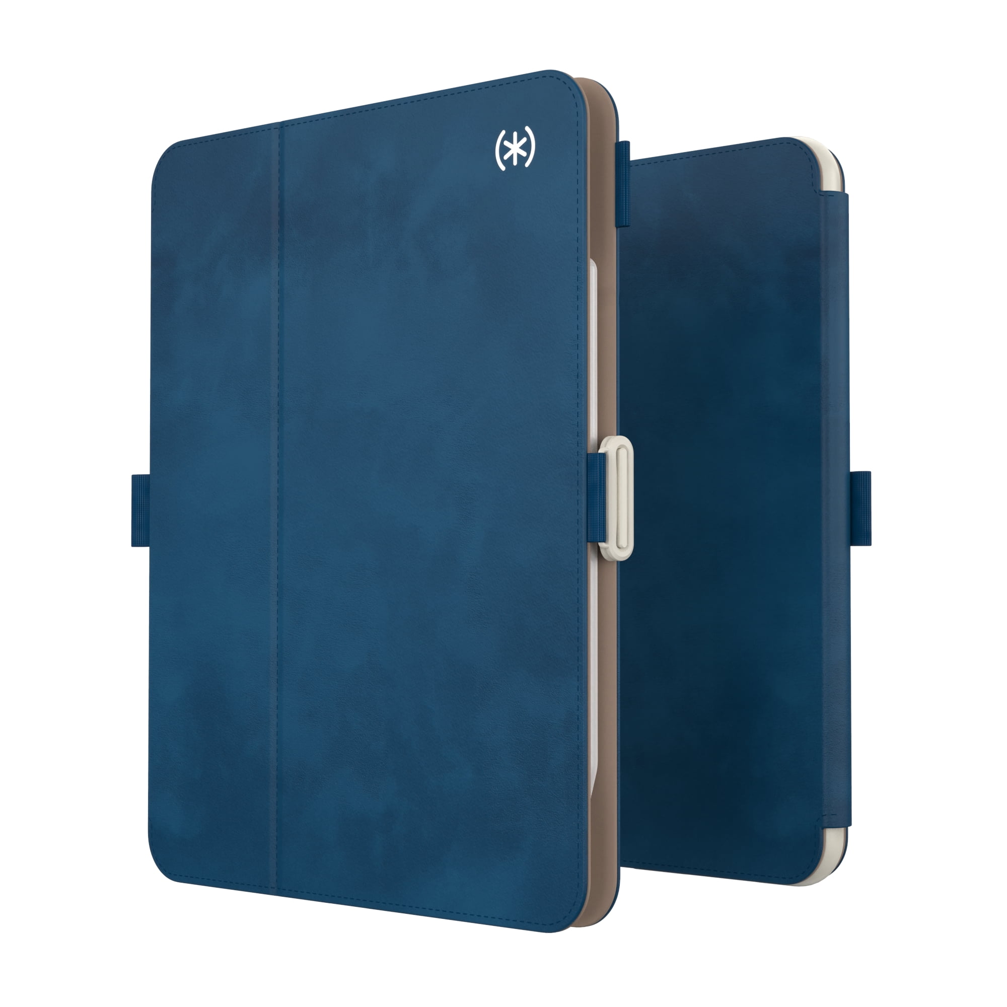 Speck Apple iPad 10.9 (10th Gen and A16), iPad Pro 11-inch (1st, 2nd, 3rd, 4th gen) and iPad Air (4th, 5th gen, M2 and M3) StyleFolio in Deep Sea Pull and Parachment