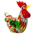 thumbnail image 1 of Glass Rooster Chicken Figurine Multi 1Set 2.3X2.2X1.1In, 1 of 9
