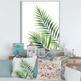 thumbnail image 2 of Designart 'Fern Plant Leaves Detail III' Farmhouse Framed Canvas Wall Art Print, 2 of 5
