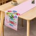 thumbnail image 2 of SUNOLIFE Happy Mother's Day Table Runner,Pink Floral Kitchen Dining Table Decoration for Home Party 13 x 72 Inch, 2 of 4