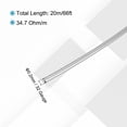thumbnail image 2 of Uxcell 32 Gauge/0.2 mm Nichrome 80 Cr20Ni80 Heating Resistance Wire 66ft High Temperature for Electronic Components Repairing, Black, 2 of 6