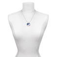 thumbnail image 3 of Delight Jewelry Acrylic 3/4" Royal Blue Megaphone Gymnastics Mom Ring Charm Necklace, 18", 3 of 4