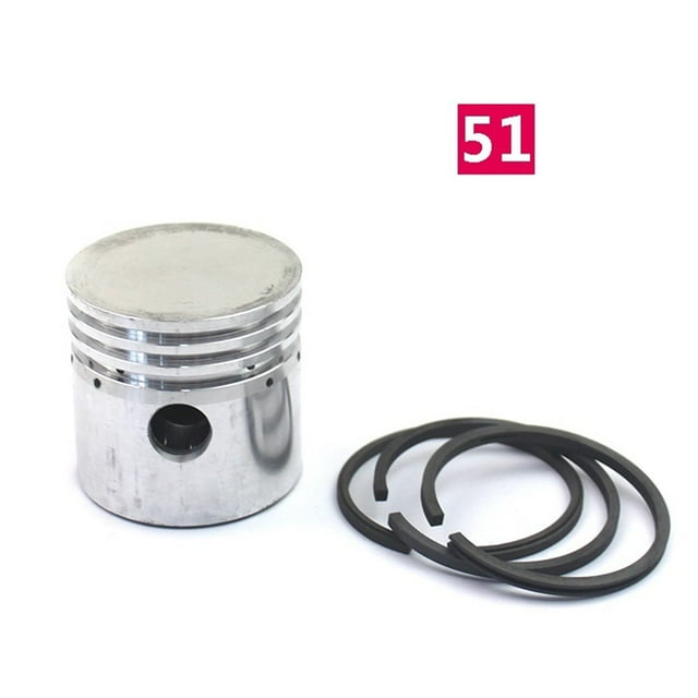 Piston de Compresseur d'Air + Anneaux de Piston Pièces Accessoires de Pompe à Air 51mm