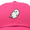 thumbnail image 2 of DALIX Ghost Embroidery Dad Hat Baseball Cap Cute Halloween in Hot Pink, 2 of 6