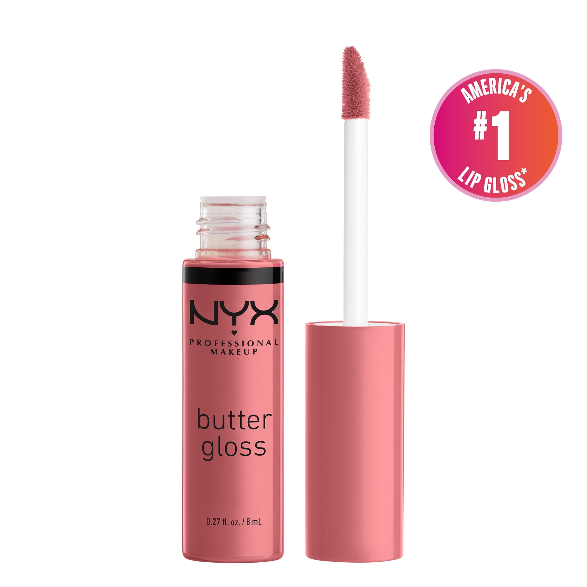 NYX Professional Makeup Butter Gloss, NonSticky Lip Gloss, Tiramisu, 0.27 Oz