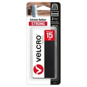 VELCRO Brand Extreme Outdoor 4in x 2in Strips, Black, 2 Ct, 91839, 0.64 ounces