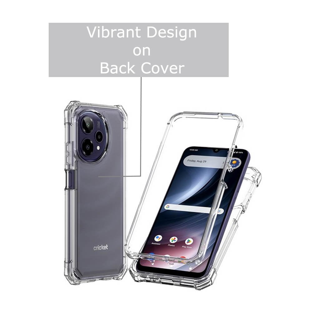 Phone Case for ATT Verge 2 5G, with Screen Protector, by OneToughShield - Pug Art
