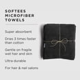 thumbnail image 2 of Softees Towels with Duraguard, Black, 10-Pack, 2 of 6