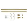 thumbnail image 3 of MERIVILLE 1-Inch Diameter Ardmore Telescoping Double Window Treatment Curtain Rod, 84-Inch to 120-Inch, Royal Gold, 3 of 3