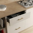 thumbnail image 6 of Goo-Ki 5"(128 mm) Hole Centers Luxurious & Sturdy Zinc Alloy Cabinet Handls,Champagne Bronze Cabinet Pulls for Kitchen,Drawer,Cupboard & Wardrobe, 6 Pack, 6 of 7